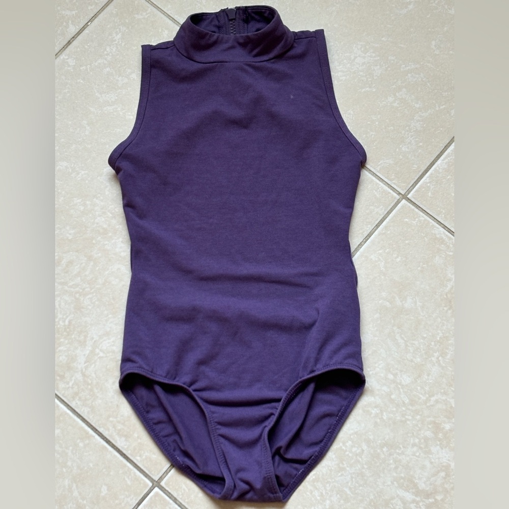 Purple kids leatord for dance and ballet kids
